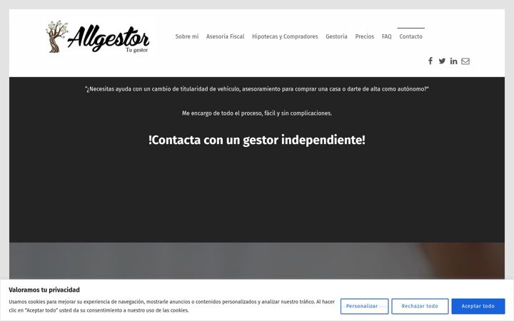 Screenshot of allgestor.es