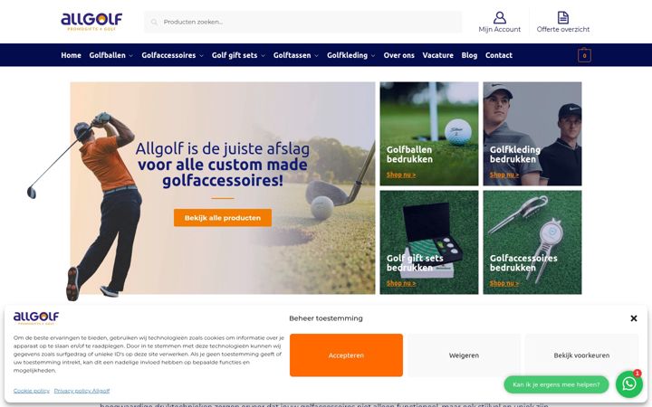 Screenshot of allgolf.nl