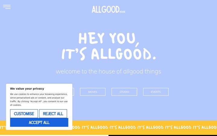 Screenshot of allgoodhouse.com