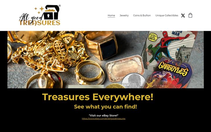 Ekrano kopija allgoodtreasures.com