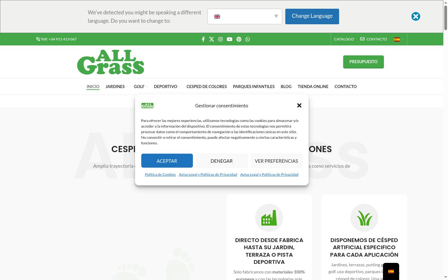 Screenshot tal-banner tal-kunsens muri qabel kwalunkwe interazzjoni