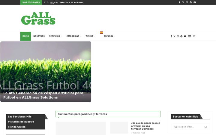 Screenshot of allgrass.net