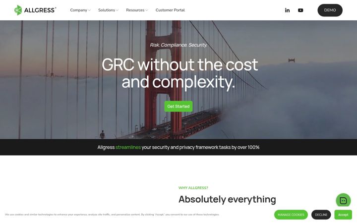Screenshot von allgress.com
