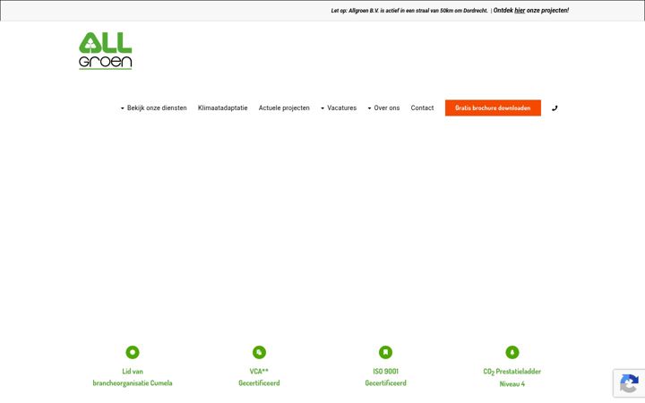 Zrzut ekranu allgroenbv.nl