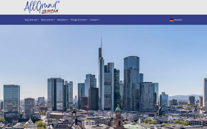 Screenshot von allgrund.com