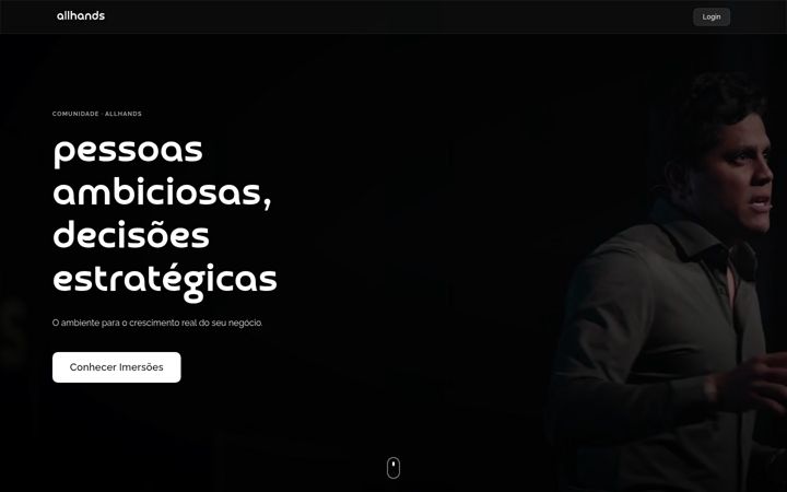 Screenshot of allhands.com.br