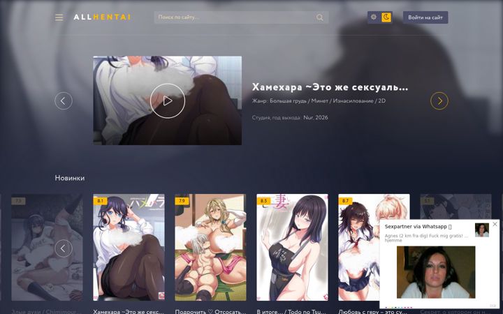 Screenshot of allhentai.fun