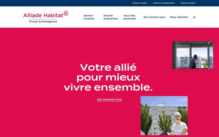Screenshot of alliadehabitat.com
