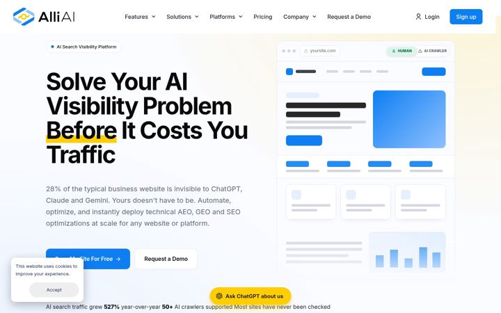 Screenshot of alliai.com