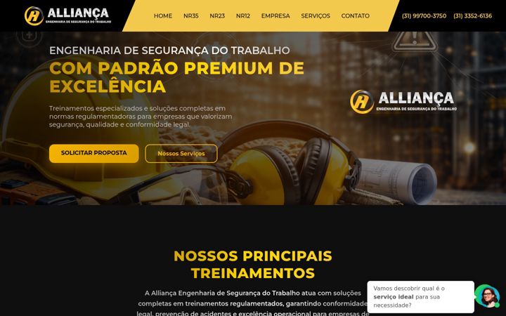 Screenshot of alliancaest.com.br