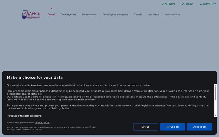 Screenshot of alliance-demenagement.com