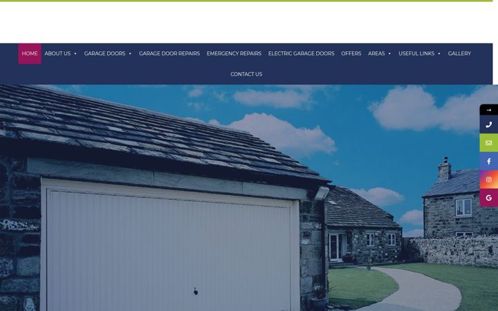 Screenshot of alliance-garagedoors.co.uk