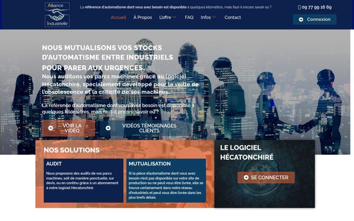 Screenshot of alliance-industrielle.com