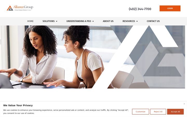 Zrzut ekranu alliance-peo.com