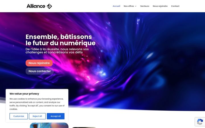 Screenshot of alliance4u.fr