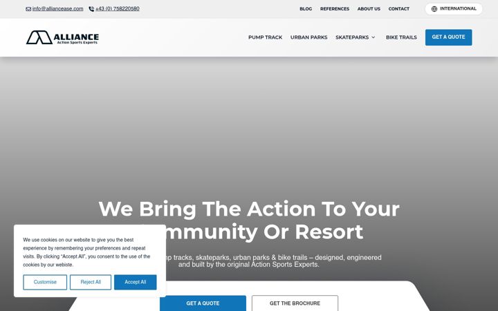 Screenshot of alliancease.com