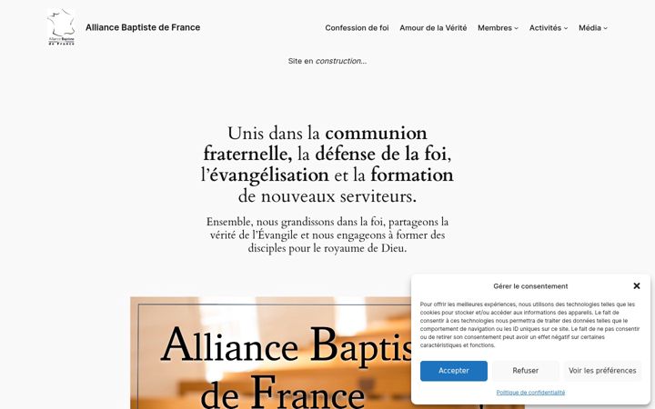 Screenshot ta' alliancebaptistedefrance.fr