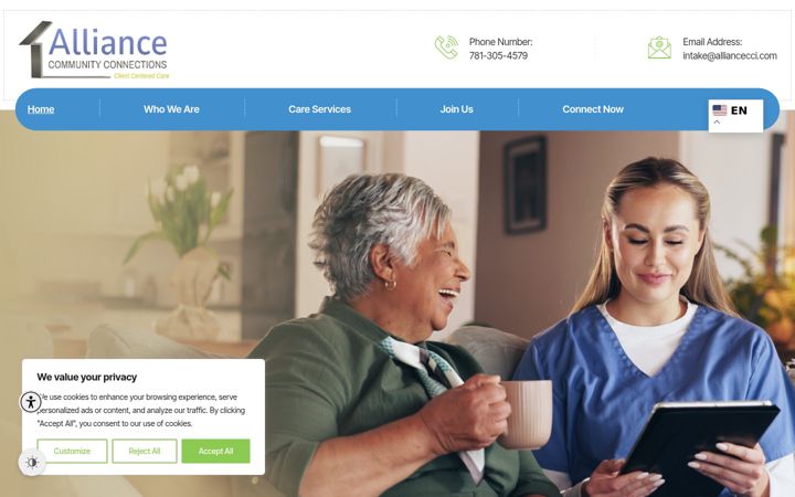 Screenshot of alliancecci.com