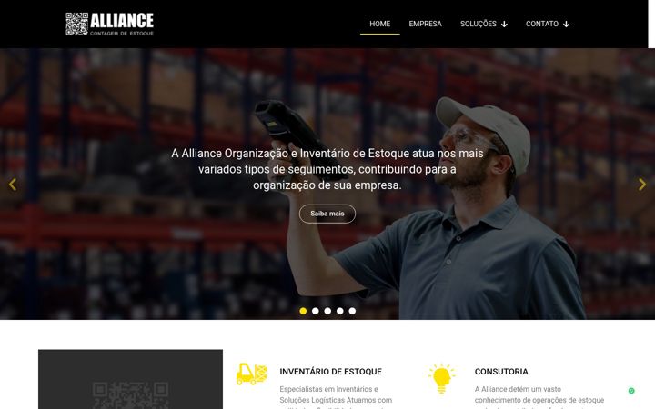 Screenshot of alliancecontagemdeestoque.com.br