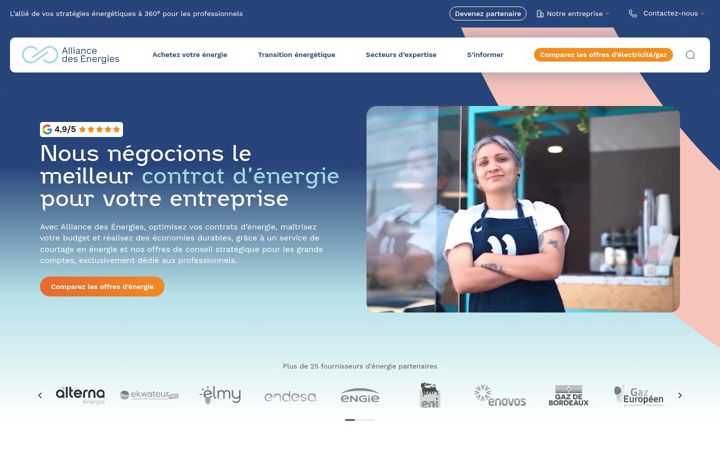 Screenshot of alliancedesenergies.fr