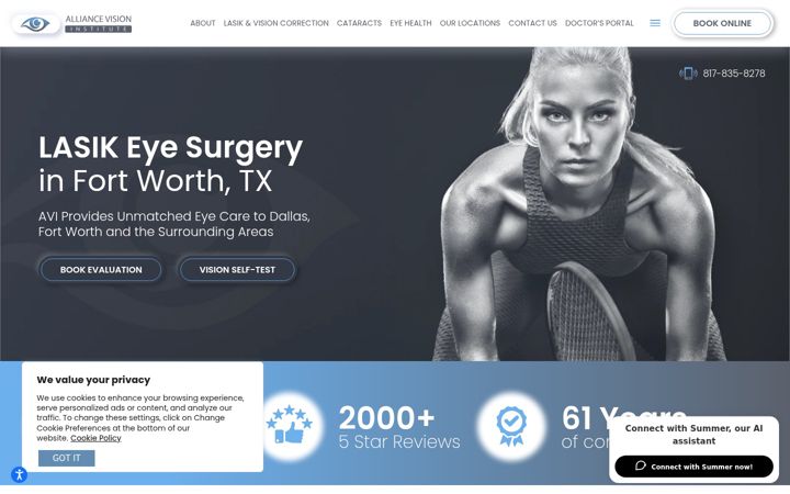 Screenshot of allianceeyes.com