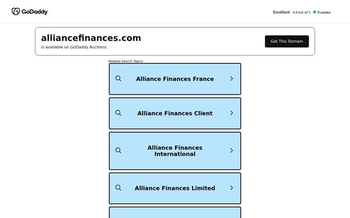 Screenshot of alliancefinances.com