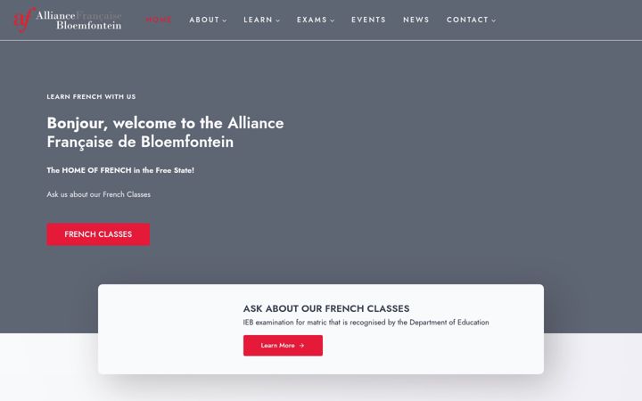 Screenshot of alliancefr.co.za