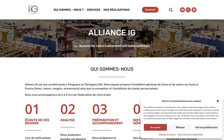 Screenshot of allianceig.fr