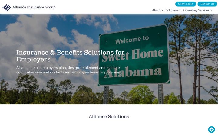 Skjermbilde av allianceinsgroup.com