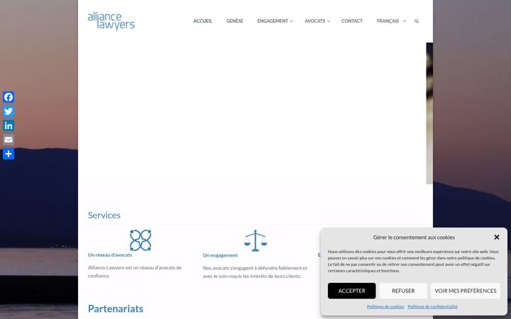 Captura de pantalla de alliancelawyers.net