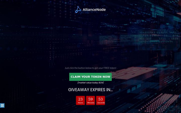 Captura de pantalla de alliancenode.com