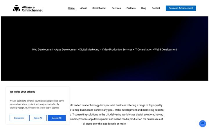 Screenshot of allianceouk.com