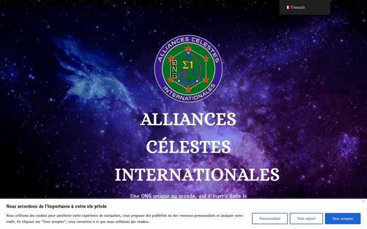 Screenshot of alliances-celestes-internationales.com