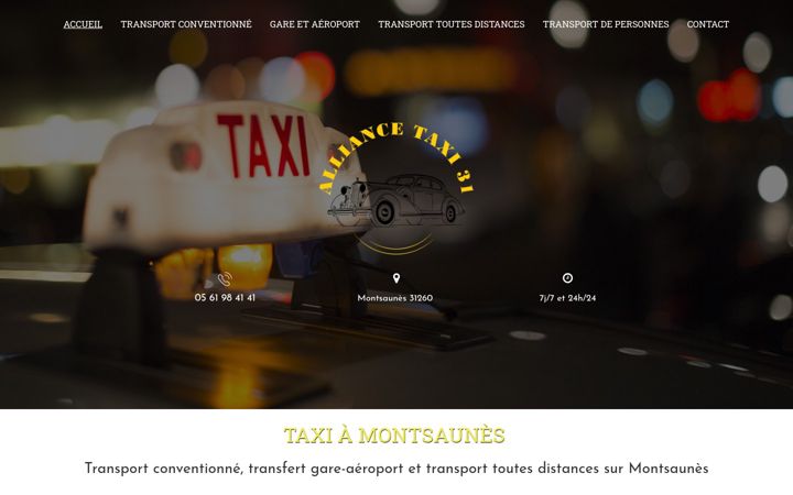 Screenshot of alliancetaxi31.fr