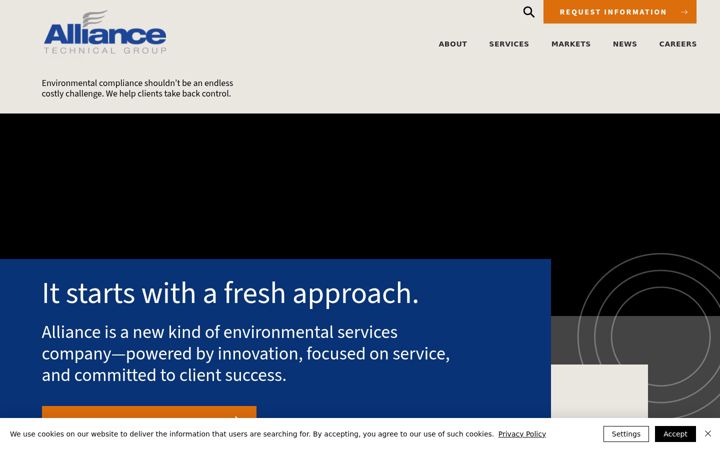 Screenshot of alliancetg.com