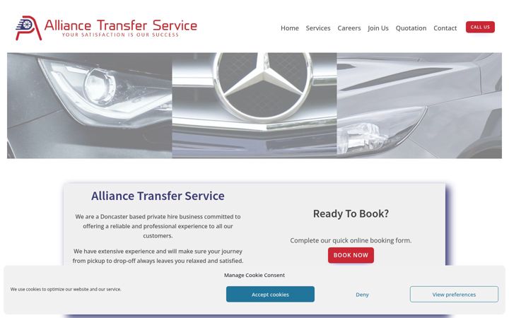 Screenshot of alliancetransferservice.co.uk