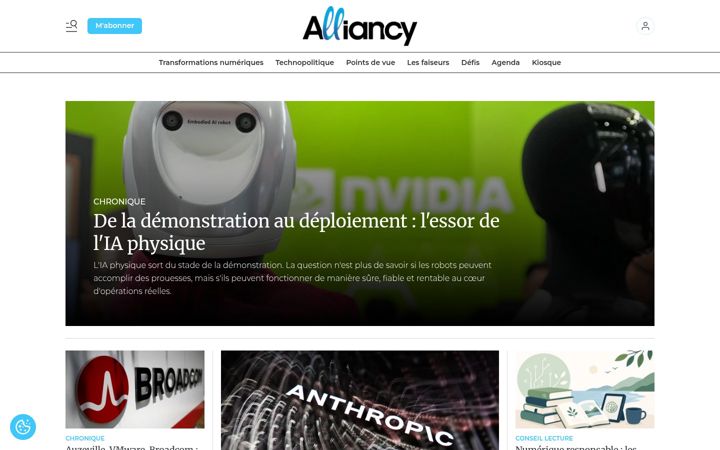Skærmbillede af alliancy.fr