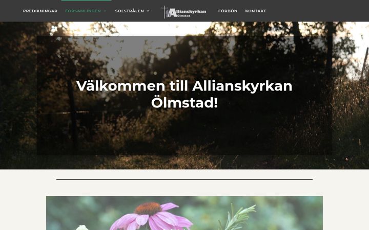 Screenshot of allianskyrkan.nu