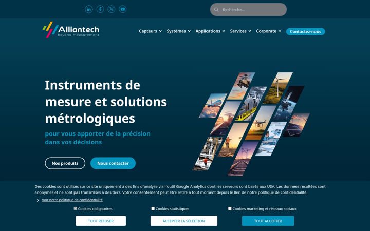 Screenshot of alliantech.com