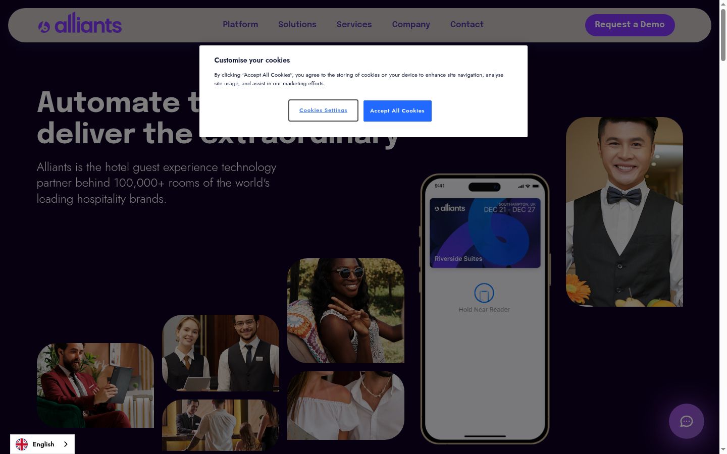 Capture d'écran de la bannière de consentement affichée avant toute interaction