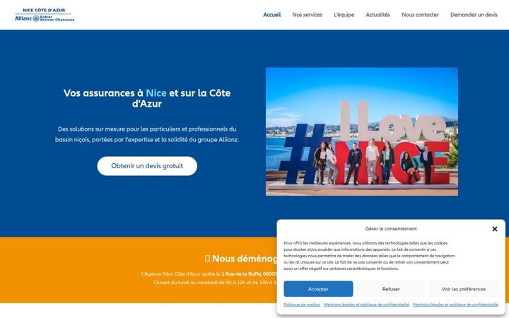 Zrzut ekranu allianz-nca.fr