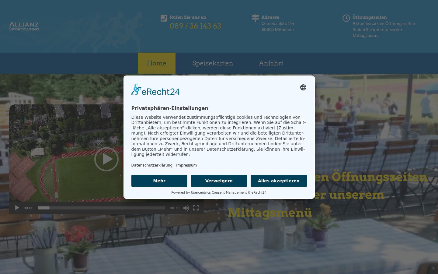 Zrzut ekranu banera zgody wyświetlanego przed jakąkolwiek interakcją