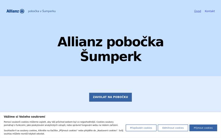 Screenshot of allianz-sumperk.cz