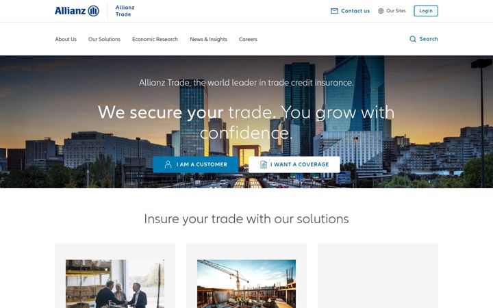 Screenshot of allianz-trade.com
