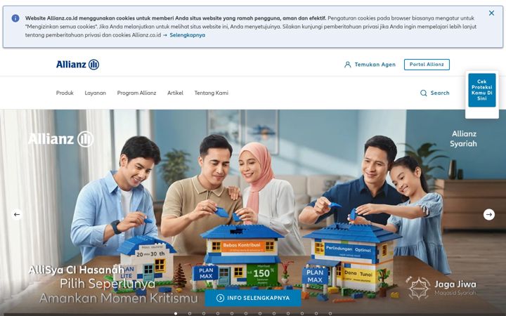 Screenshot of allianz.co.id