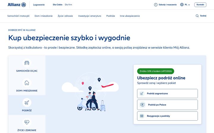 Screenshot of allianz.pl