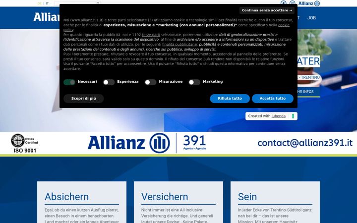 Screenshot of allianz391.it