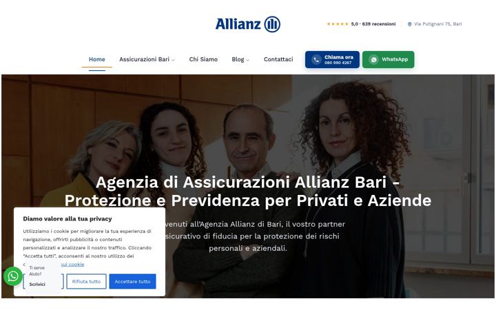 Zrzut ekranu allianzagenziabari.it
