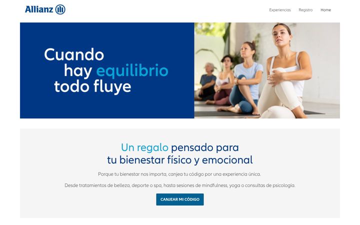 Screenshot of allianzbienestar.com