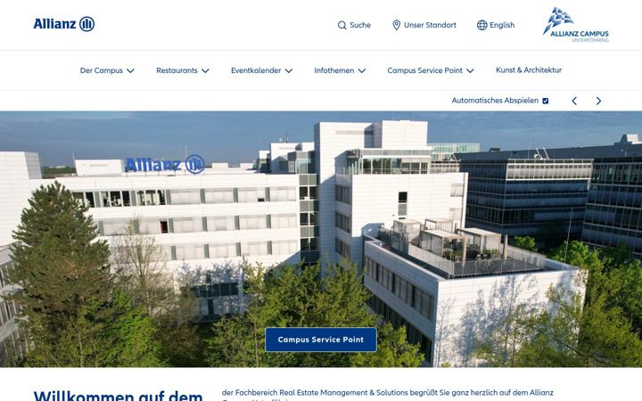 Zrzut ekranu allianzblau.de